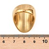Oval 304 Stainless Steel Finger Rings for Women RJEW-G367-01G-4