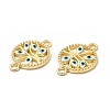 Alloy Enamel Connector Charms FIND-H039-18G-B-2