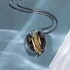Vintage Alloy Goddess with Angel Wings Pendant Necklaces WG7F3ED-01-3