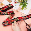 Ethnic Style Embroidery Polyester Ribbons OCOR-WH0060-55-3