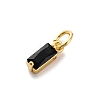 Brass Pave Cubic Zirconia Charms KK-F894-13G-02-2