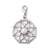 Woven Net/Web Tibetan Style Alloy Pendant Decoraiton HJEW-JM01385-1