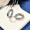 Round Ring 316 Surgical Stainless Steel Hoop Nose Rings EJEW-G416-19D-AS-1