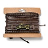 4Pcs 4 Style Adjustable Braided Imitation Leather Cord Bracelet Sets BJEW-F458-13-6