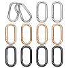 12Pcs 3 Colors Zinc Alloy Spring Gate Rings FIND-PH0059-73-1
