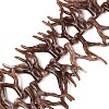 Opaque Acrylic Imitation Coral Beads Strands SACR-P033-02B-08-1