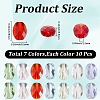 70Pcs 7 Colors Glass Imitation Austrian Crystal Beads GLAA-SC0003-24-2