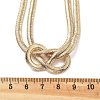 Iron Snake Chain Knot Necklaces for Women NJEW-G167-01G-1-3