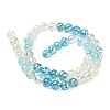 Electroplate Glass Beads Strands EGLA-D300-06-8mm-14-5