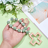 Wood & Silicone Beads Hanging Ornametns HJEW-BM00069-3