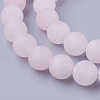 Natural Rose Quartz Bead Strands G-G735-59F-10mm-3