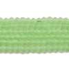 Imitation Jade Frosted Glass Bead Strands EGLA-A039-J6mm-MD01-1