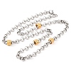 304 Stainless Steel Rolo Chain Necklaces for Women NJEW-G140-02GP-1