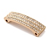 Alloy Crystal Rhinestone Curved Rectangle Connector Links Charms FIND-M042-03G-NR-2