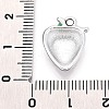 Alloy Rhinestone and Enamel Pendants PALLOY-T092-42P-01-3