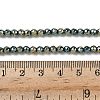 Electroplate Non-magnetic Synthetic Hematite Beads Strands G-L487-C-21-2