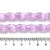 Macaron Color Natural Selenite Beads Strands G-B102-A01-04-4