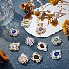 40Pcs 20 Style Zinc Alloy Cabochons FIND-BC0003-18-5