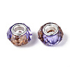 Transparent Resin Rondelle European Beads LS-RESI-N044-01H-2