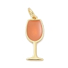 Brass Enamel Pendants KK-U062-02B-03-1