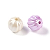 Plating Opaque Acrylic Beads X-MACR-K361-06-2