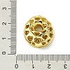 Rack Plating Brass Cubic Zirconia Pendants KK-S378-02G-O-3