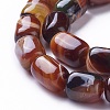 Natural Dyed Striped Agate/Banded Agate Beads Strands G-G775-B-07-1