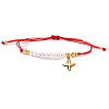 304 Stainless Steel Cross Charm Bracelets LS-NZ8647-4-1