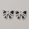 Alloy Enamel with Crystal Rhinestone Pendants ENAM-TAC0021-22C-1