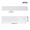 Stainless Steel Brushed Blank Bookmarks AJEW-UN0001-002-2
