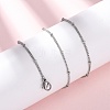 2MM 304 Stainless Steel Satellite Chain Necklaces NJEW-T016-24P-1