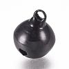 Baking Painted Iron Bell Pendants IFIN-WH0052-03C-2