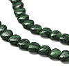 Synthetic Malachite Beads Strands G-P575-C14-6mm-4