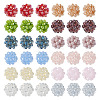 36Pcs 12 Colors Handmade Glass Woven Beads WOVE-TA0001-08-1