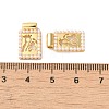 Rack Plating Brass & Acrylic Pearl Pendants KK-G488-05B-G-3