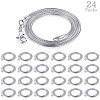 Brass Snake Chain Fine Necklaces NJEW-PH0002-20-2