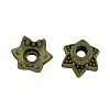 6-Petal Tibetan Style Alloy Bead Caps TIBEP-R304-117AB-LF-1