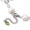 304 Stainless Steel Acrylic Charm Bracelets for Women BJEW-JB11583-4