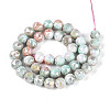 Anti-Tarnish Electroplate Glass Beads Strands GLAA-N010-10mm-15-3