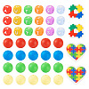 54Pcs 12 Style Food Grade Eco-Friendly Silicone Beads SIL-TA0001-66-11