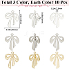 30Pcs 3 Colors Rack Plating Alloy Pendants FIND-SP0002-49A-2