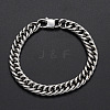 Men's 304 Stainless Steel Cuban Link Chain Necklaces NJEW-T012-01A-61-S-2
