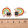 Alloy Enamel Pendants ENAM-Q004-01KCG-05-3