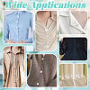 40Pcs 4-Hole Resin Button Lapel Pin Backs BUTT-NB0002-13B-5