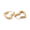 Ion Plating(IP) 304 Stainless Steel Heart Hoop Earrings for Women EJEW-G293-25G-2