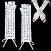 Polyester Lady Tulle Lace Oversleeve Gloves AJEW-WH0596-073A-1