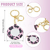 2Pcs PU Mirror Keychains KEYC-TADJ0001-05A-3