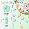 160Pcs 8 Colors Opaque Acrylic Beads PACR-CJ0001-44-2