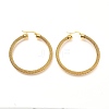 304 Stainless Steel Mesh Hoop Earrings EJEW-C501-12G-C-1