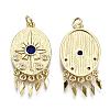 Brass Micro Pave Colorful Cubic Zirconia Pendants ZIRC-S067-097-NF-2